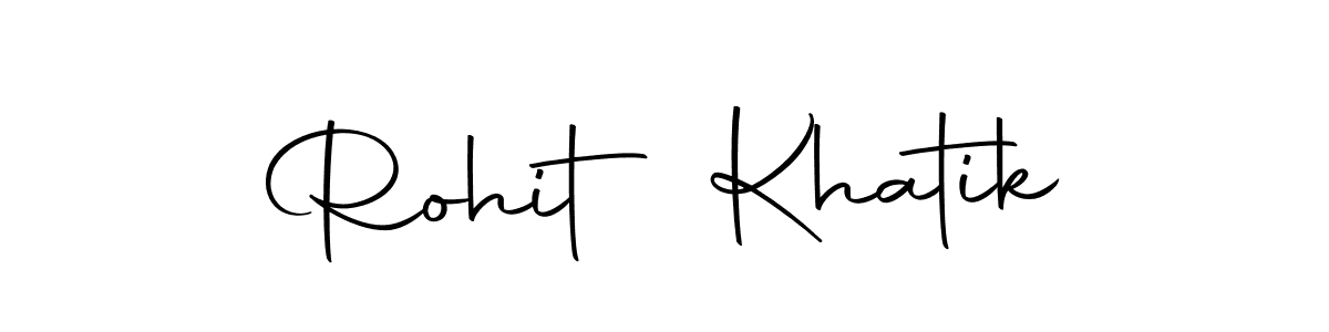 The best way (Autography-DOLnW) to make a short signature is to pick only two or three words in your name. The name Rohit Khatik include a total of six letters. For converting this name. Rohit Khatik signature style 10 images and pictures png
