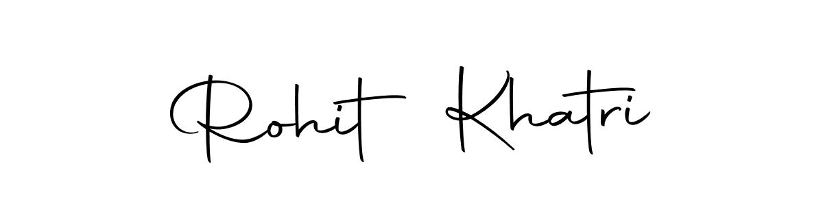 Create a beautiful signature design for name Rohit Khatri. With this signature (Autography-DOLnW) fonts, you can make a handwritten signature for free. Rohit Khatri signature style 10 images and pictures png