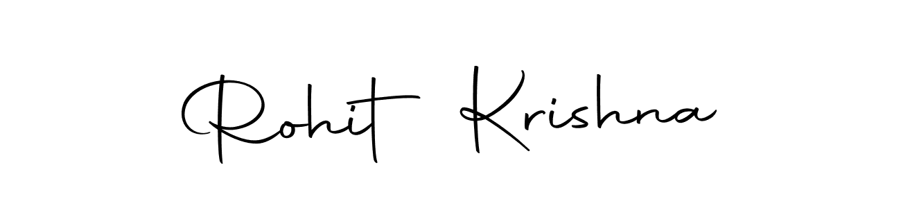 Make a beautiful signature design for name Rohit Krishna. With this signature (Autography-DOLnW) style, you can create a handwritten signature for free. Rohit Krishna signature style 10 images and pictures png