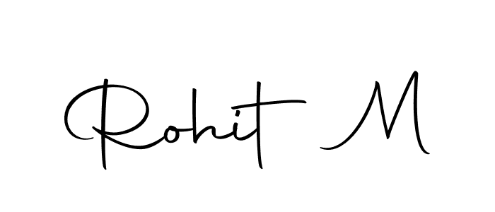 Create a beautiful signature design for name Rohit M. With this signature (Autography-DOLnW) fonts, you can make a handwritten signature for free. Rohit M signature style 10 images and pictures png