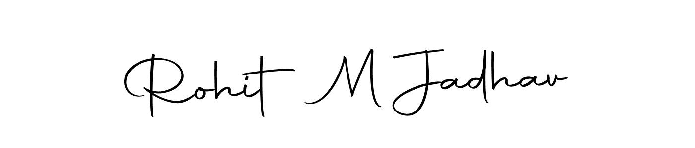 Make a beautiful signature design for name Rohit M Jadhav. With this signature (Autography-DOLnW) style, you can create a handwritten signature for free. Rohit M Jadhav signature style 10 images and pictures png