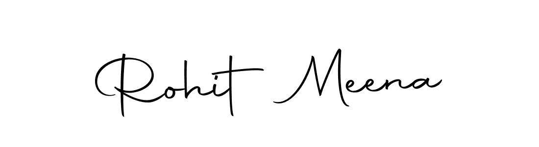 Use a signature maker to create a handwritten signature online. With this signature software, you can design (Autography-DOLnW) your own signature for name Rohit Meena. Rohit Meena signature style 10 images and pictures png