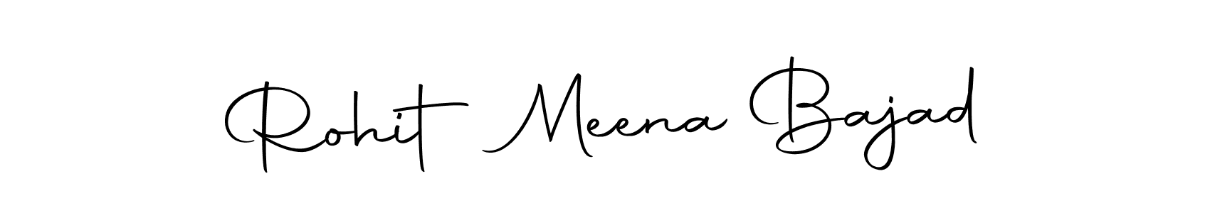 if you are searching for the best signature style for your name Rohit Meena Bajad. so please give up your signature search. here we have designed multiple signature styles  using Autography-DOLnW. Rohit Meena Bajad signature style 10 images and pictures png
