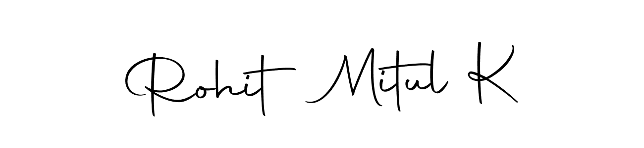 You should practise on your own different ways (Autography-DOLnW) to write your name (Rohit Mitul K) in signature. don't let someone else do it for you. Rohit Mitul K signature style 10 images and pictures png