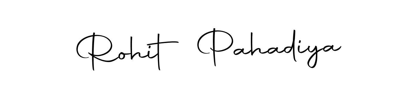 Design your own signature with our free online signature maker. With this signature software, you can create a handwritten (Autography-DOLnW) signature for name Rohit Pahadiya. Rohit Pahadiya signature style 10 images and pictures png