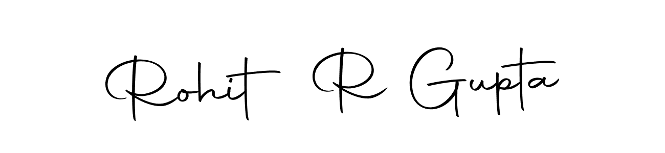 Create a beautiful signature design for name Rohit R Gupta. With this signature (Autography-DOLnW) fonts, you can make a handwritten signature for free. Rohit R Gupta signature style 10 images and pictures png