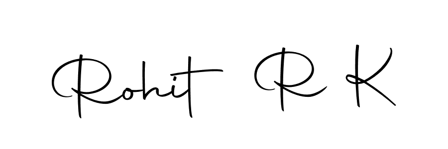 Create a beautiful signature design for name Rohit R K. With this signature (Autography-DOLnW) fonts, you can make a handwritten signature for free. Rohit R K signature style 10 images and pictures png