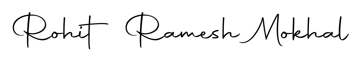 The Autography-DOLnW handwriting style adds charm and authenticity to name Rohit Ramesh Mokhal. A wonderful choice for personal thank-you notes. Rohit Ramesh Mokhal signature style 10 images and pictures png