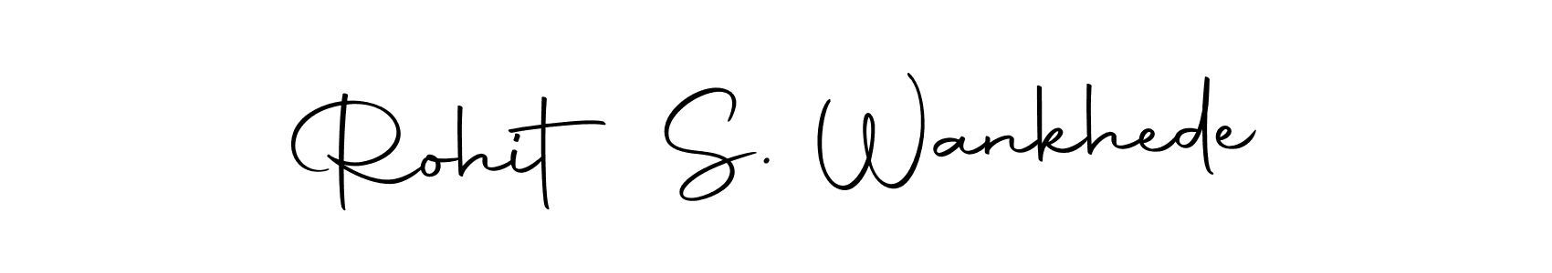 Design your own signature with our free online signature maker. With this signature software, you can create a handwritten (Autography-DOLnW) signature for name Rohit S. Wankhede. Rohit S. Wankhede signature style 10 images and pictures png