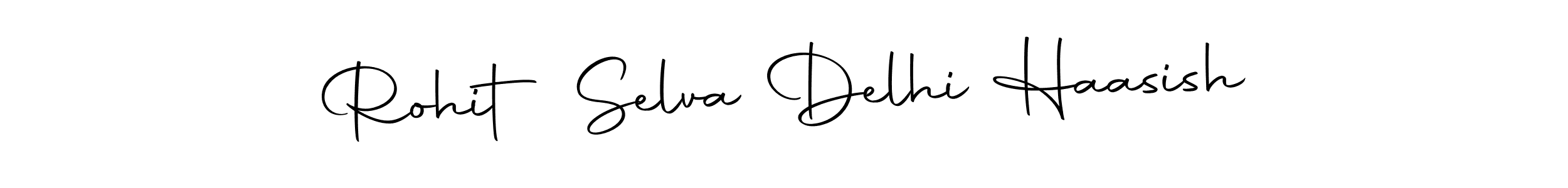 Use a signature maker to create a handwritten signature online. With this signature software, you can design (Autography-DOLnW) your own signature for name Rohit Selva Delhi Haasish. Rohit Selva Delhi Haasish signature style 10 images and pictures png