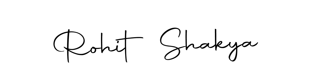 How to make Rohit Shakya name signature. Use Autography-DOLnW style for creating short signs online. This is the latest handwritten sign. Rohit Shakya signature style 10 images and pictures png