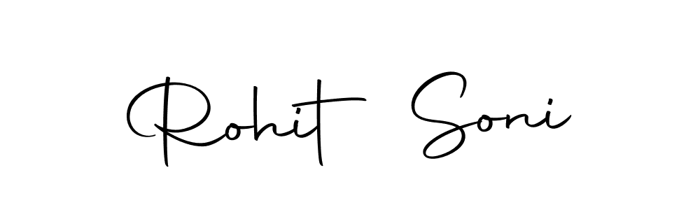 Create a beautiful signature design for name Rohit Soni. With this signature (Autography-DOLnW) fonts, you can make a handwritten signature for free. Rohit Soni signature style 10 images and pictures png