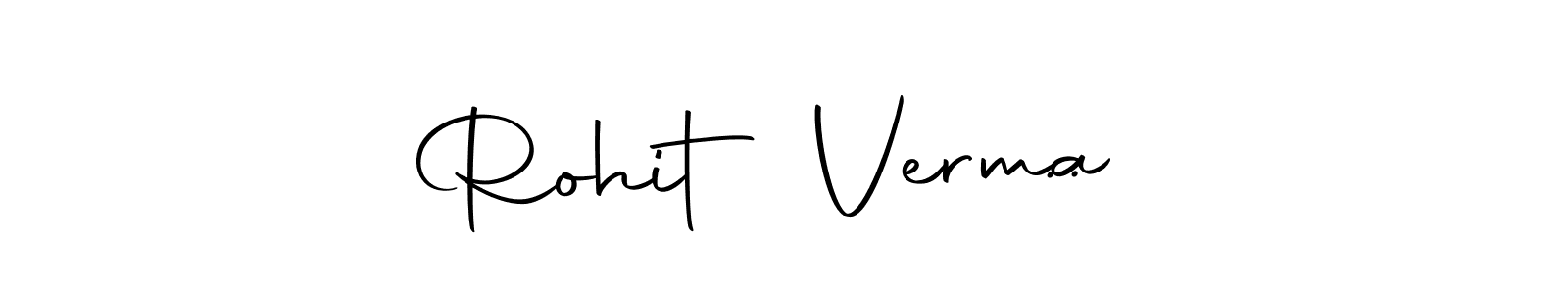 Create a beautiful signature design for name Rohit Verma   ... With this signature (Autography-DOLnW) fonts, you can make a handwritten signature for free. Rohit Verma   .. signature style 10 images and pictures png