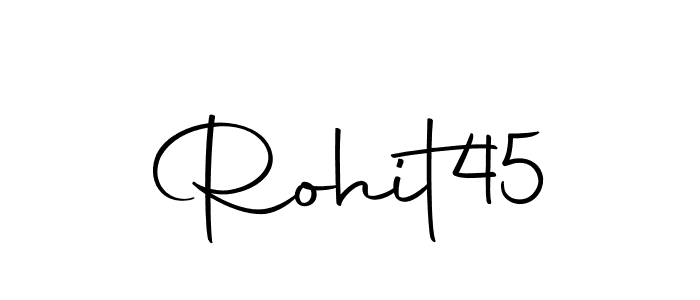 Make a beautiful signature design for name Rohit45. With this signature (Autography-DOLnW) style, you can create a handwritten signature for free. Rohit45 signature style 10 images and pictures png