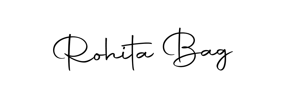 The best way (Autography-DOLnW) to make a short signature is to pick only two or three words in your name. The name Rohita Bag include a total of six letters. For converting this name. Rohita Bag signature style 10 images and pictures png