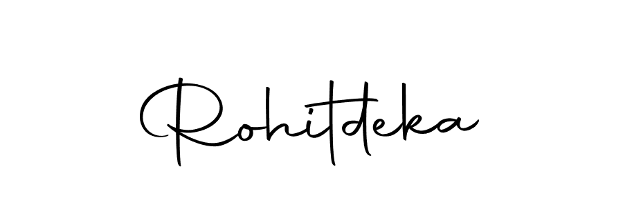 Also we have Rohitdeka name is the best signature style. Create professional handwritten signature collection using Autography-DOLnW autograph style. Rohitdeka signature style 10 images and pictures png