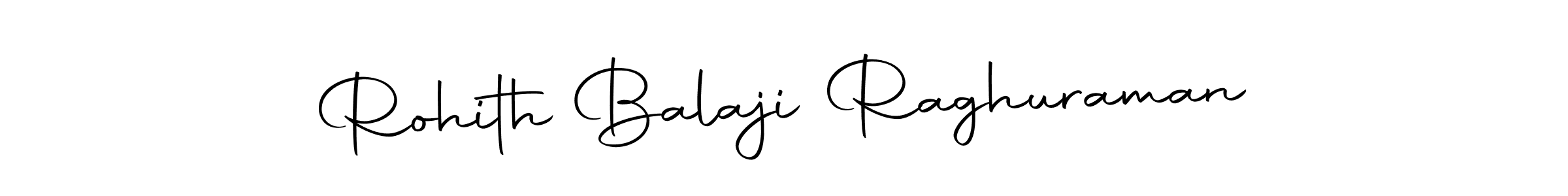 How to make Rohith Balaji Raghuraman name signature. Use Autography-DOLnW style for creating short signs online. This is the latest handwritten sign. Rohith Balaji Raghuraman signature style 10 images and pictures png