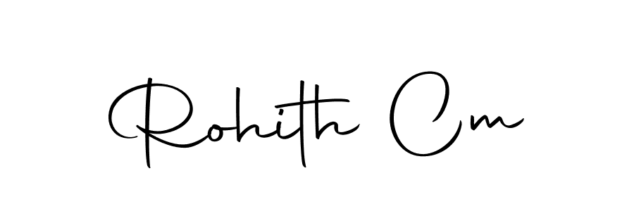 Make a beautiful signature design for name Rohith Cm. With this signature (Autography-DOLnW) style, you can create a handwritten signature for free. Rohith Cm signature style 10 images and pictures png