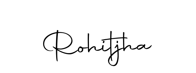 How to make Rohitjha name signature. Use Autography-DOLnW style for creating short signs online. This is the latest handwritten sign. Rohitjha signature style 10 images and pictures png