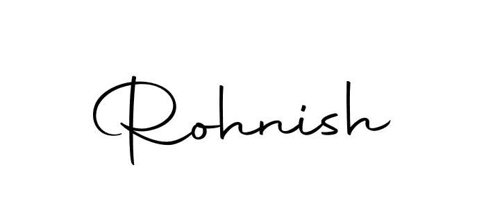 if you are searching for the best signature style for your name Rohnish. so please give up your signature search. here we have designed multiple signature styles  using Autography-DOLnW. Rohnish signature style 10 images and pictures png