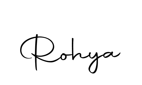 Make a beautiful signature design for name Rohya. With this signature (Autography-DOLnW) style, you can create a handwritten signature for free. Rohya signature style 10 images and pictures png