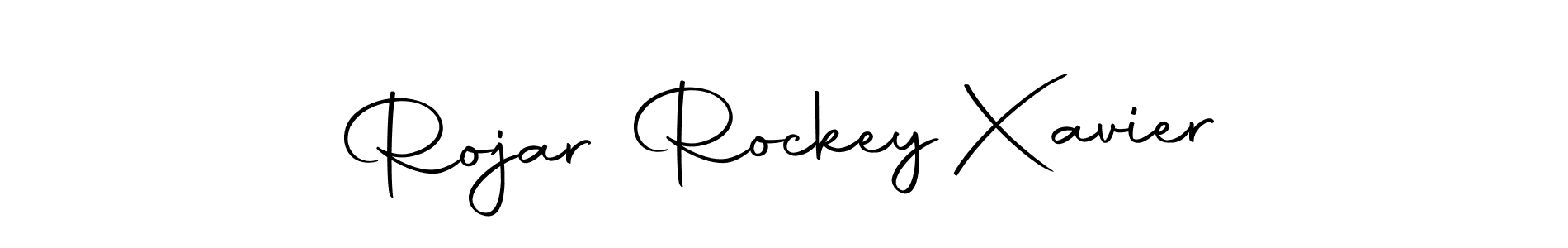 You can use this online signature creator to create a handwritten signature for the name Rojar Rockey Xavier. This is the best online autograph maker. Rojar Rockey Xavier signature style 10 images and pictures png