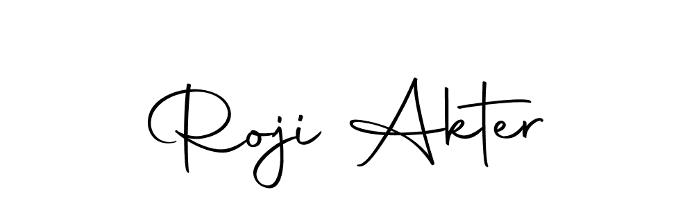 Design your own signature with our free online signature maker. With this signature software, you can create a handwritten (Autography-DOLnW) signature for name Roji Akter. Roji Akter signature style 10 images and pictures png