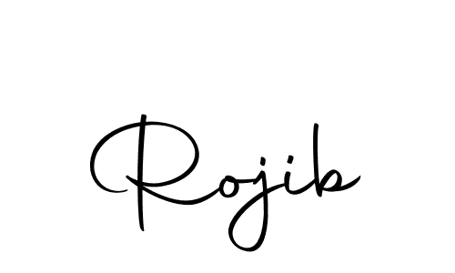 Make a beautiful signature design for name Rojib. With this signature (Autography-DOLnW) style, you can create a handwritten signature for free. Rojib signature style 10 images and pictures png