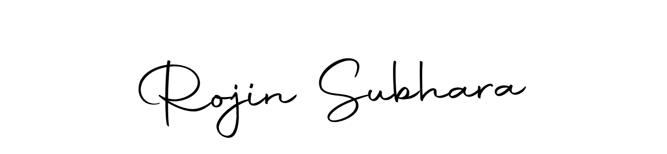 Rojin Subhara stylish signature style. Best Handwritten Sign (Autography-DOLnW) for my name. Handwritten Signature Collection Ideas for my name Rojin Subhara. Rojin Subhara signature style 10 images and pictures png