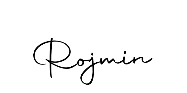 Create a beautiful signature design for name Rojmin. With this signature (Autography-DOLnW) fonts, you can make a handwritten signature for free. Rojmin signature style 10 images and pictures png