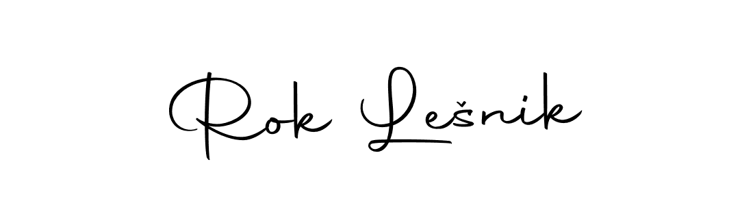 Make a beautiful signature design for name Rok Lešnik. With this signature (Autography-DOLnW) style, you can create a handwritten signature for free. Rok Lešnik signature style 10 images and pictures png
