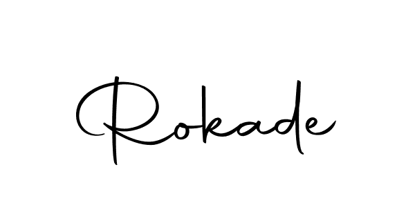 You should practise on your own different ways (Autography-DOLnW) to write your name (Rokade) in signature. don't let someone else do it for you. Rokade signature style 10 images and pictures png