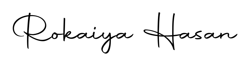The Autography-DOLnW lettering style adds unique flourish to name Rokaiya Hasan. Stand out with a custom digital autograph made in seconds. Rokaiya Hasan signature style 10 images and pictures png