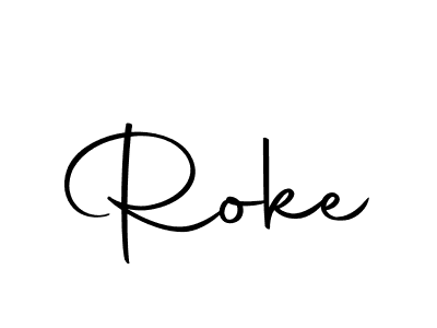How to make Roke signature? Autography-DOLnW is a professional autograph style. Create handwritten signature for Roke name. Roke signature style 10 images and pictures png