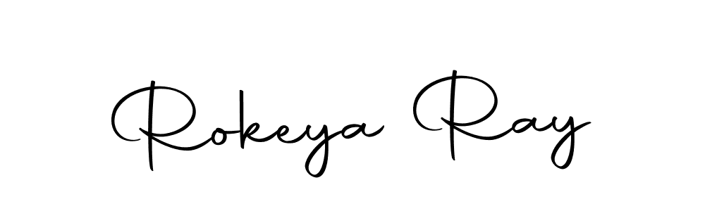 Make a beautiful signature design for name Rokeya Ray. With this signature (Autography-DOLnW) style, you can create a handwritten signature for free. Rokeya Ray signature style 10 images and pictures png