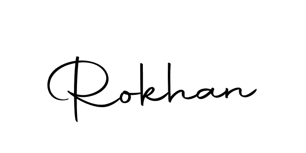 Here are the top 10 professional signature styles for the name Rokhan. These are the best autograph styles you can use for your name. Rokhan signature style 10 images and pictures png