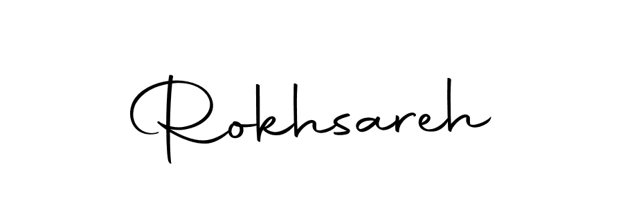 It looks lik you need a new signature style for name Rokhsareh. Design unique handwritten (Autography-DOLnW) signature with our free signature maker in just a few clicks. Rokhsareh signature style 10 images and pictures png