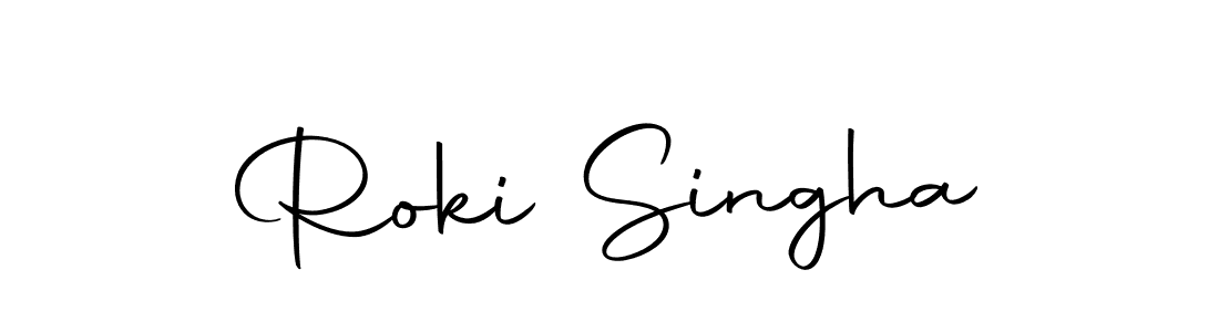 How to make Roki Singha signature? Autography-DOLnW is a professional autograph style. Create handwritten signature for Roki Singha name. Roki Singha signature style 10 images and pictures png