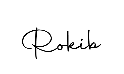 Rokib stylish signature style. Best Handwritten Sign (Autography-DOLnW) for my name. Handwritten Signature Collection Ideas for my name Rokib. Rokib signature style 10 images and pictures png