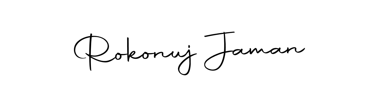 Similarly Autography-DOLnW is the best handwritten signature design. Signature creator online .You can use it as an online autograph creator for name Rokonuj Jaman. Rokonuj Jaman signature style 10 images and pictures png