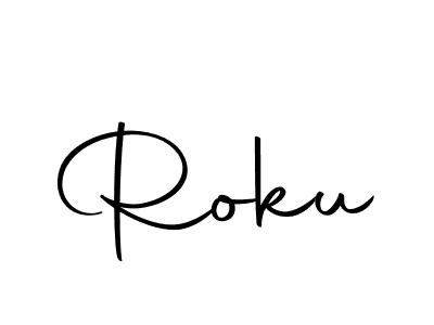 Make a beautiful signature design for name Roku. With this signature (Autography-DOLnW) style, you can create a handwritten signature for free. Roku signature style 10 images and pictures png
