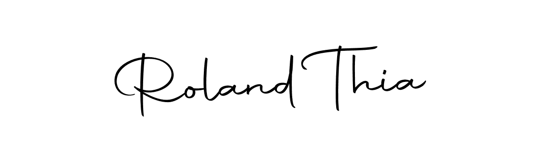 You should practise on your own different ways (Autography-DOLnW) to write your name (Roland Thia) in signature. don't let someone else do it for you. Roland Thia signature style 10 images and pictures png