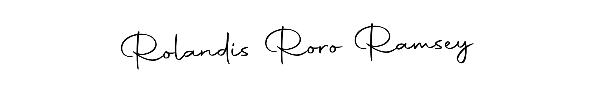 It looks lik you need a new signature style for name Rolandis Roro Ramsey. Design unique handwritten (Autography-DOLnW) signature with our free signature maker in just a few clicks. Rolandis Roro Ramsey signature style 10 images and pictures png
