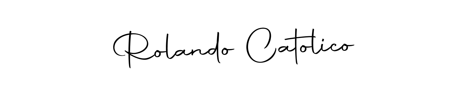 Rolando Catolico stylish signature style. Best Handwritten Sign (Autography-DOLnW) for my name. Handwritten Signature Collection Ideas for my name Rolando Catolico. Rolando Catolico signature style 10 images and pictures png