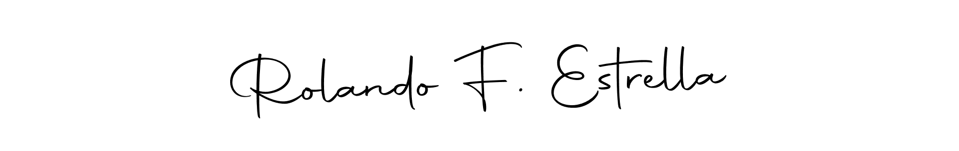 Similarly Autography-DOLnW is the best handwritten signature design. Signature creator online .You can use it as an online autograph creator for name Rolando F. Estrella. Rolando F. Estrella signature style 10 images and pictures png