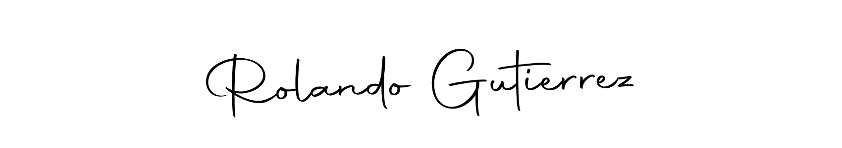 Design your own signature with our free online signature maker. With this signature software, you can create a handwritten (Autography-DOLnW) signature for name Rolando Gutierrez. Rolando Gutierrez signature style 10 images and pictures png