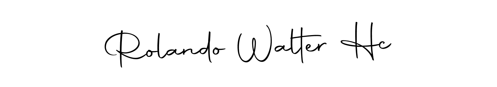 How to make Rolando Walter Hc signature? Autography-DOLnW is a professional autograph style. Create handwritten signature for Rolando Walter Hc name. Rolando Walter Hc signature style 10 images and pictures png