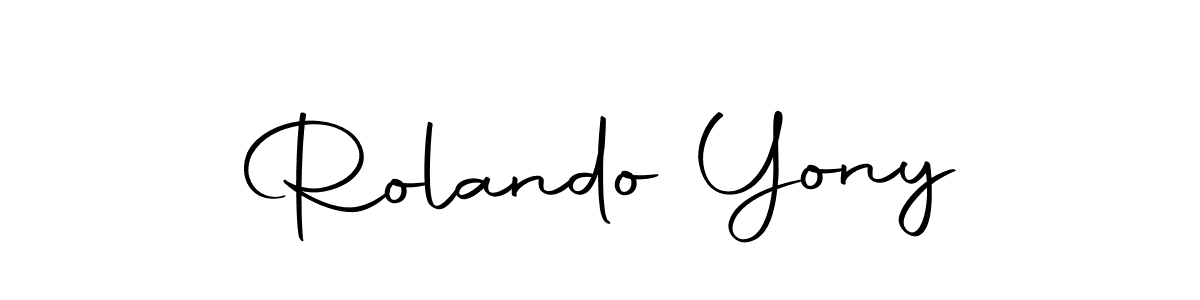 It looks lik you need a new signature style for name Rolando Yony. Design unique handwritten (Autography-DOLnW) signature with our free signature maker in just a few clicks. Rolando Yony signature style 10 images and pictures png