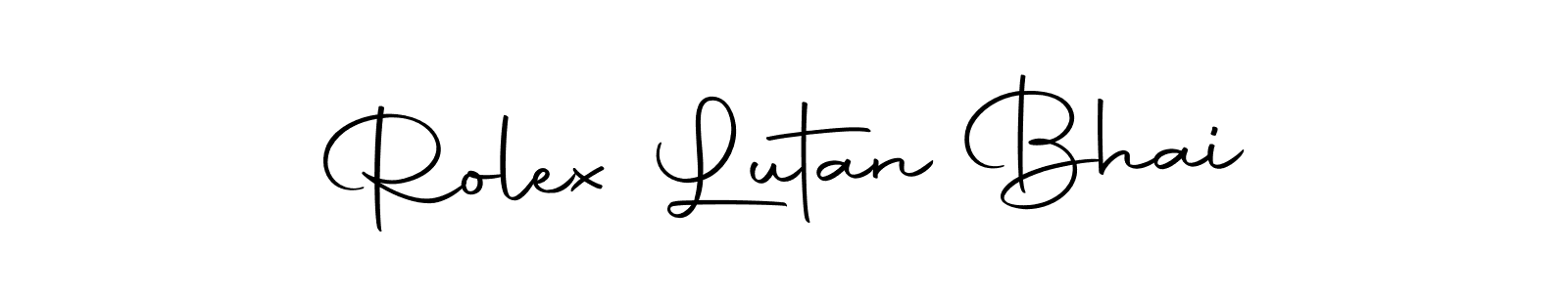 Here are the top 10 professional signature styles for the name Rolex Lutan Bhai. These are the best autograph styles you can use for your name. Rolex Lutan Bhai signature style 10 images and pictures png