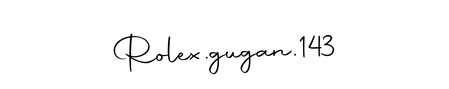How to make Rolex.gugan.143 name signature. Use Autography-DOLnW style for creating short signs online. This is the latest handwritten sign. Rolex.gugan.143 signature style 10 images and pictures png